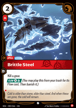 Riftbound Brittle Steel VEN-003 single card