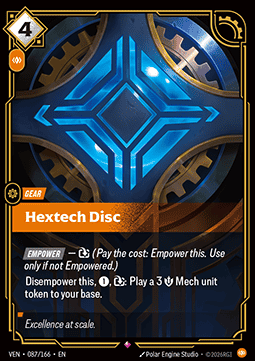 Riftbound Hextech Disc VEN-087 single card