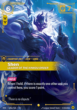 Riftbound Shen, Leader of the Kinkou Order VEN-138a single card