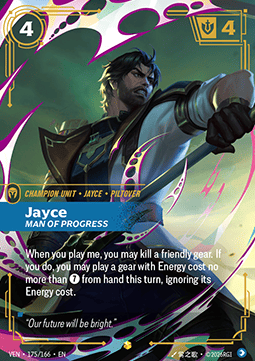 Riftbound Jayce, Man of Progress VEN-175 single card