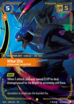 Riftbound Kha'Zix, Evolving Hunter VEN-180 single card
