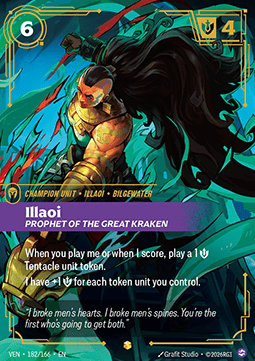 Riftbound Illaoi, Prophet of the Great Kraken VEN-182 single card