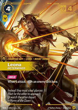 Riftbound Leona, Determined VEN-184 single card