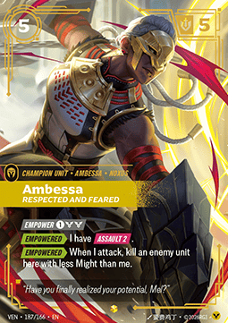 Riftbound Ambessa, Respected and Feared VEN-187 single card