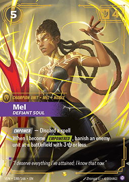 Riftbound Mel, Defiant Soul VEN-188 single card