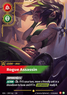 Riftbound Akali, Rogue Assassin VEN-189 single card