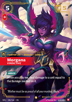 Riftbound Morgana, Vindictive VEN-186 single card