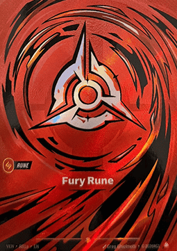 Riftbound Fury Rune VEN-R01a single card
