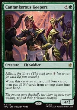 Magic: The Gathering Cantankerous Keepers HOB-122 single card
