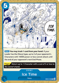 [ST33-EB04-028] One Piece Card Game: Ice Time Rare Single Card (Starter Deck: Blue Kuzan) - English One Piece Card Game single card