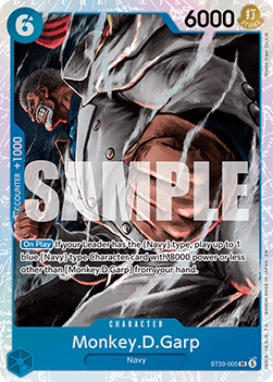 [ST33-005] One Piece Card Game: Monkey.D.Garp Super Rare Single Card (Starter Deck: Blue Kuzan) - English One Piece Card Game single card