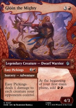 Magic: The Gathering Glóin the Mighty // Easy Pickings XHOB-227 single card