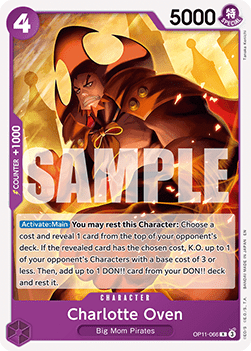 [ST34-OP11-066] One Piece Card Game: Charlotte Oven Rare Single Card (Starter Deck: Purple Charlotte Katakuri) - English One Piece Card Game single card