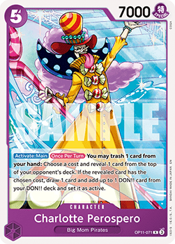 [ST34-OP11-071] One Piece Card Game: Charlotte Perospero Rare Single Card (Starter Deck: Purple Charlotte Katakuri) - English One Piece Card Game single card