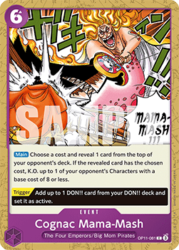 [ST34-OP11-081] One Piece Card Game: Cognac Mama-Mash Common Single Card (Starter Deck: Purple Charlotte Katakuri) - English One Piece Card Game single card