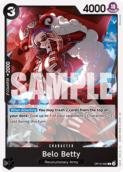 [ST35-OP12-090] One Piece Card Game: Belo Betty Common Single Card (Starter Deck: Red/Black Sabo) - English One Piece Card Game single card