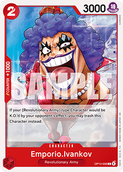 [ST35-OP13-008] One Piece Card Game: Emporio.Ivankov Common Single Card (Starter Deck: Red/Black Sabo) - English One Piece Card Game single card