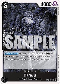[ST35-003] One Piece Card Game: Karasu Common Single Card (Starter Deck: Red/Black Sabo) - English One Piece Card Game single card