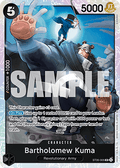 [ST35-005] One Piece Card Game: Bartholomew Kuma Super Rare Single Card (Starter Deck: Red/Black Sabo) - English One Piece Card Game single card