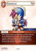 [OP29-006] Final Fantasy Trading Card Game: Samurai (29-006) Common Single Card (Blissful Eternity) - English Final Fantasy Trading Card Game single card