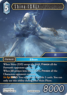 [OP29-025] Final Fantasy Trading Card Game: Shiva (XVI) (26-029) Rare Single Card (Blissful Eternity) - English Final Fantasy Trading Card Game single card