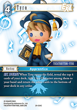 [OP29-034] Final Fantasy Trading Card Game: Tyro (29-034) Common Single Card (Blissful Eternity) - English Final Fantasy Trading Card Game single card