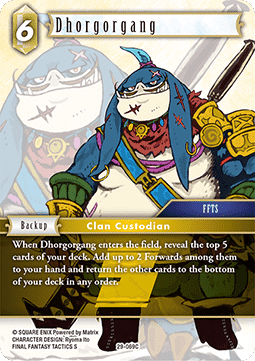 [OP29-069] Final Fantasy Trading Card Game: Dhorgorgang (29-069) Common Single Card (Blissful Eternity) - English Final Fantasy Trading Card Game single card