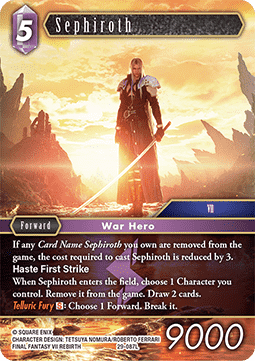 [OP29-087] Final Fantasy Trading Card Game: Sephiroth (29-087) Legend Single Card (Blissful Eternity) - English Final Fantasy Trading Card Game single card