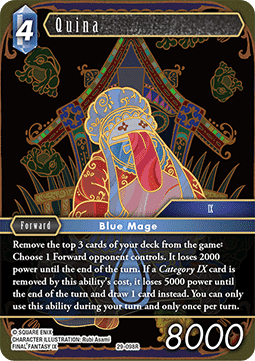 [OP29-098] Final Fantasy Trading Card Game: Quina (29-098) Rare Single Card (Blissful Eternity) - English Final Fantasy Trading Card Game single card