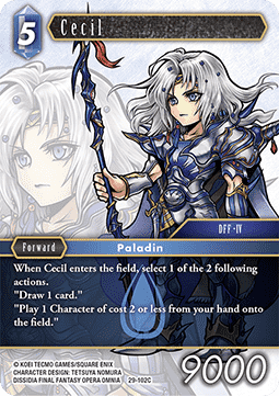 [OP29-102] Final Fantasy Trading Card Game: Cecil (29-102) Common Single Card (Blissful Eternity) - English Final Fantasy Trading Card Game single card