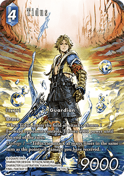 [OP29-105] Final Fantasy Trading Card Game: Tidus (29-105) Legend Single Card (Blissful Eternity) - English Final Fantasy Trading Card Game single card