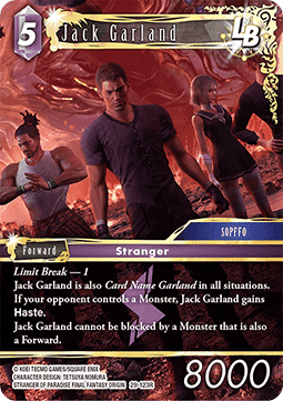 [OP29-123] Final Fantasy Trading Card Game: Jack Garland (29-123) Rare Single Card (Blissful Eternity) - English Final Fantasy Trading Card Game single card