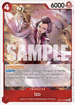 [OP17-003] One Piece Card Game: Izo Rare Single Card (The World’s Strongest Warriors) - English One Piece Card Game single card