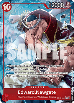 [OP17-005] One Piece Card Game: Edward.Newgate Alternate Art Single Card (The World’s Strongest Warriors) - English One Piece Card Game single card
