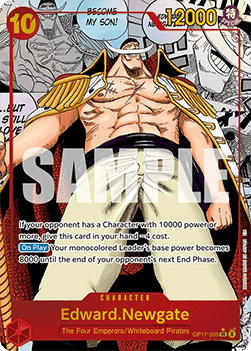 [OP17-005] One Piece Card Game: Edward.Newgate Manga Rare Single Card (The World’s Strongest Warriors) - English One Piece Card Game single card