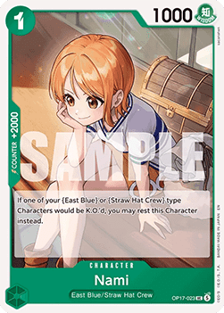 [OP17-023] One Piece Card Game: Nami Uncommon Single Card (The World’s Strongest Warriors) - English One Piece Card Game single card