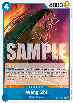 [OP17-041] One Piece Card Game: Wang Zhi Uncommon Single Card (The World’s Strongest Warriors) - English One Piece Card Game single card
