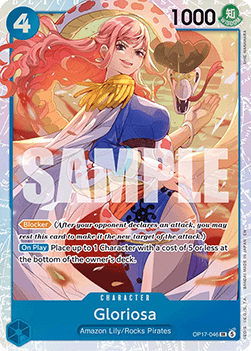 [OP17-046] One Piece Card Game: Gloriosa Super Rare Single Card (The World’s Strongest Warriors) - English One Piece Card Game single card