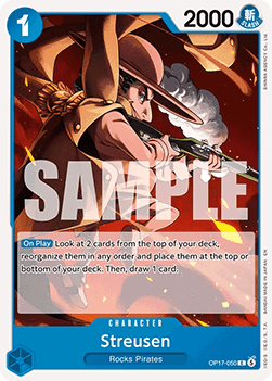 [OP17-050] One Piece Card Game: Streusen Common Single Card (The World’s Strongest Warriors) - English One Piece Card Game single card