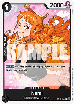[OP17-086] One Piece Card Game: Nami Uncommon Single Card (The World’s Strongest Warriors) - English One Piece Card Game single card