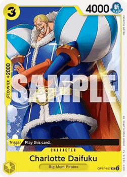 [OP17-107] One Piece Card Game: Charlotte Daifuku Uncommon Single Card (The World’s Strongest Warriors) - English One Piece Card Game single card