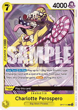 [OP17-110] One Piece Card Game: Charlotte Perospero Common Single Card (The World’s Strongest Warriors) - English One Piece Card Game single card