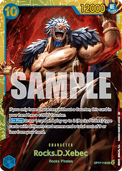 [OP17-118] One Piece Card Game: Rocks.D.Xebec Secret Rare Single Card (The World’s Strongest Warriors) - English One Piece Card Game single card
