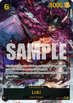 [OP17-119] One Piece Card Game: Loki Alternate Art Single Card (The World’s Strongest Warriors) - English One Piece Card Game single card