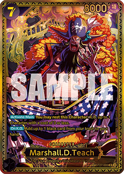 [OP17-ST27-005] One Piece Card Game: Marshall.D.Teach Special Rare Single Card (The World’s Strongest Warriors) - English One Piece Card Game single card