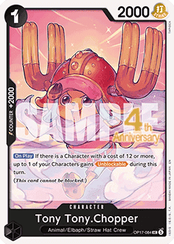 [OP17P-084] One Piece Card Game: Tony Tony.Chopper Uncommon Single Card (Promos: The World’s Strongest Warriors) - English One Piece Card Game single card