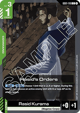 Rasid's Orders (GD01-110)