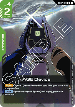 AGE Device (GD02-103) (V.1 - Rare)