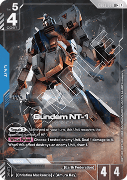 Gundam Card Game Gundam NT-1 GD03-001 Legendary Rare + single card – Steel Requiem