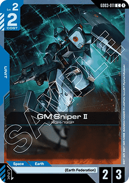 Gundam Card Game GM Sniper II GD03-011 Common single card – Steel Requiem